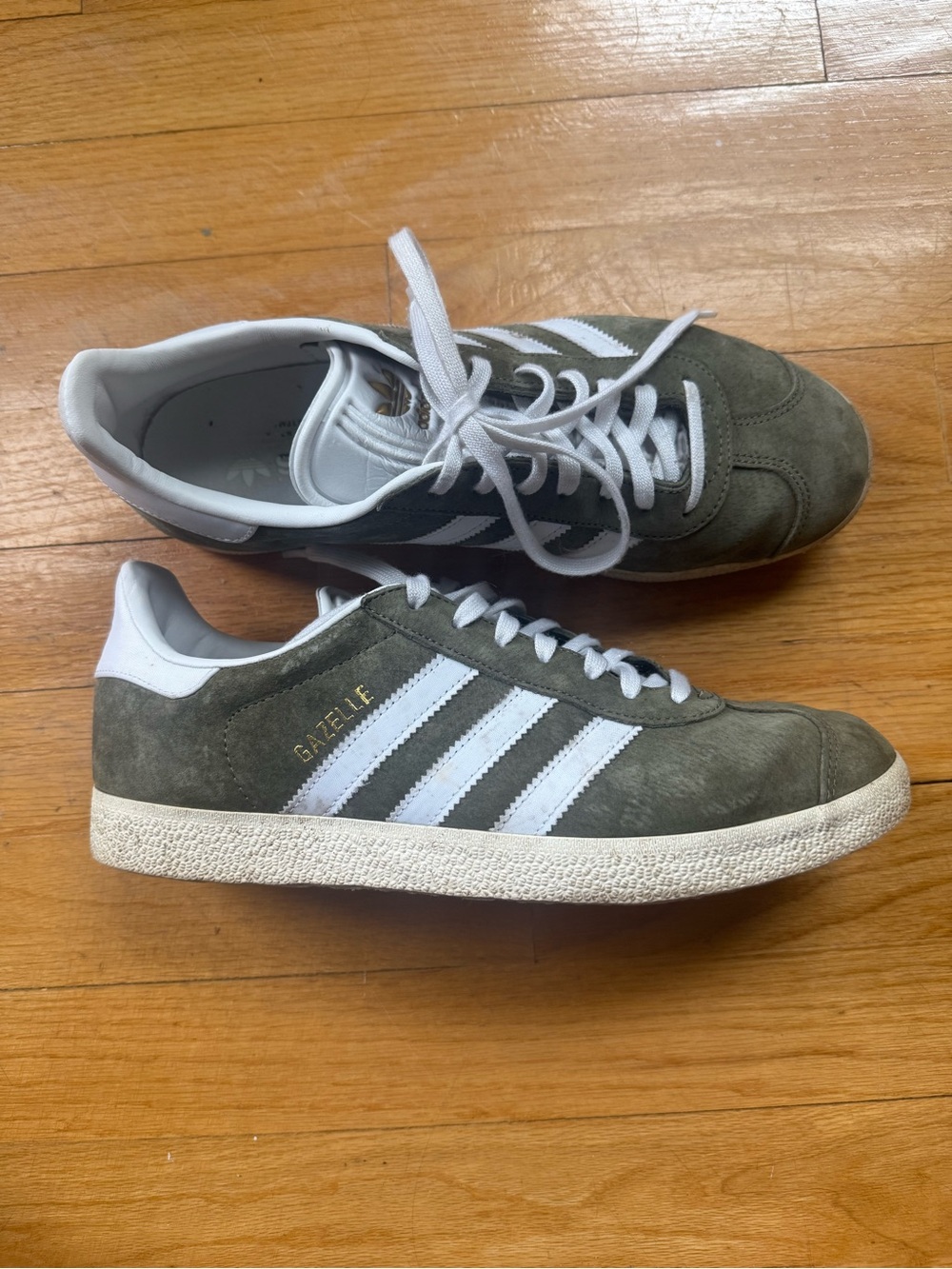 Adidas Gazelle Sage Green Suede Sneakers - 8.5
